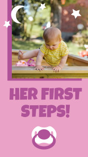 Her first steps