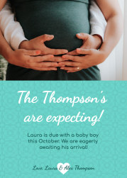 Thompson's are expecting