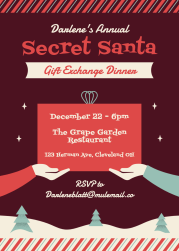 Secret Santa Dinner - Invitation
