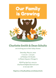 Baby Shower - Growing Family invitation