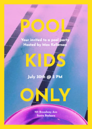 pool kids only