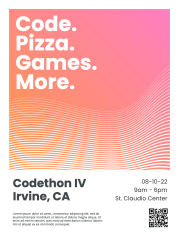 Codethon Irvine - Event poster