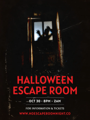 Halloween Escape Room - Event Poster