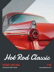 hot rod classic poster