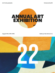 Annual Art Exhibition - Event poster