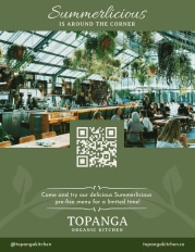 QR code - Business flyer menu