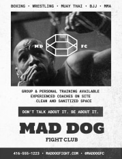 mad dog fight club flyer