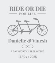 Ride or die - Wine Label
