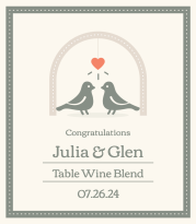 Love bird - Wine Label