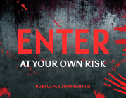 Enter at risk - yard sign