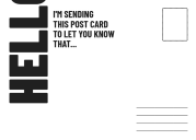 Hello - Post card