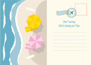 Life is a beach - Post card