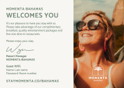 Momenta Resort & Spa - Welcome card