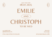 Save The Date - To Be Wed