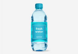Wasserflaschen Etiketten