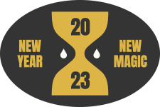 New Year Magic - Oval sticker