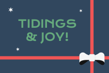 Tidings & Joy - Rectangle sticker