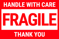 Fragile sticker