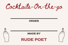 Rude Poet - rectangle label