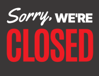 Sorry we're closed