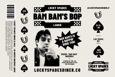 lucky spades - beer label