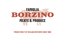 Borzino Family Butchers - Business Card Side A
