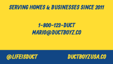 Duct boyz - business card side B