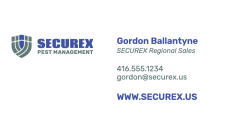 securex - business card side b