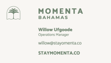 Momenta Resort & Spa - Business card side B
