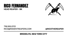 rodent reapers - business card side b