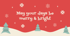 Merry and bright - Facebook post