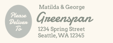 Spring Street - Address Label