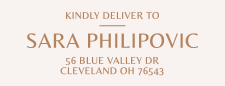 Pastel Address Label