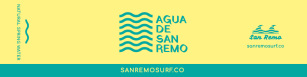 San Remo Surf Resort - water bottle label