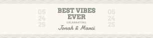 Best Vibes - Water bottle label