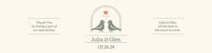 Love bird - Water Bottle Label