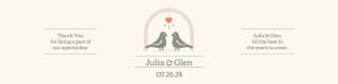 Love bird - Water Bottle Label