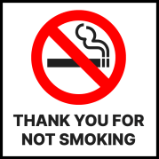 thank you for not smoking