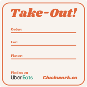 Cluckwork - rounded corner label