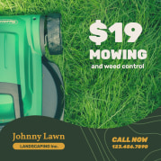 johnny lawn - $19 mowing