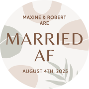 Married AF - Circle sticker