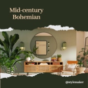 mid century bohemian