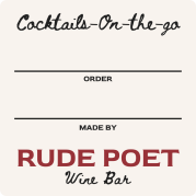 Rude Poet - rounded corner labels