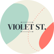 violet st - tag sticker