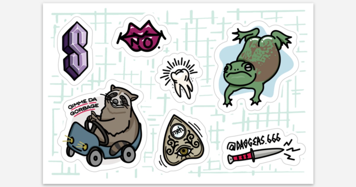 mweber6x4 sticker sheet by daggers.666 Sticker sheets Sticker Mule UK