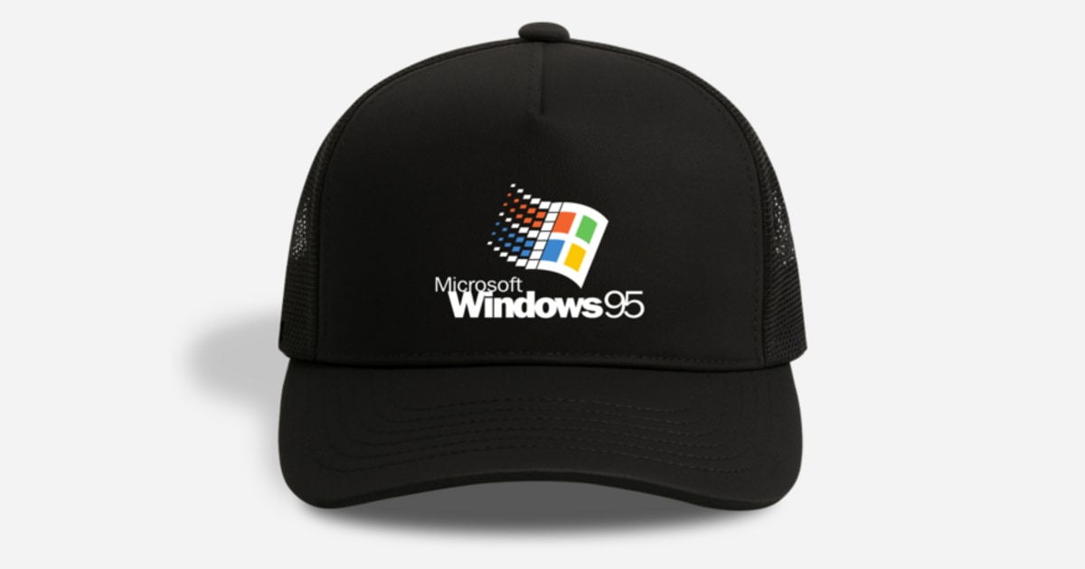 帽子 90s Microsoft Windows 95 Logo Cap Windows 95 Hat | eBay