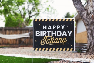 Birthday yard signs