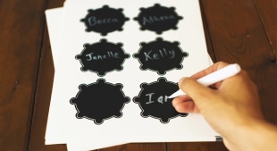 Chalkboard labels