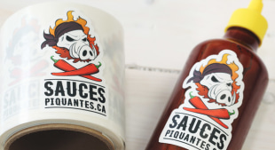 Étiquettes sauce piquante