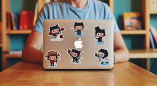 Individuelle Laptop Sticker